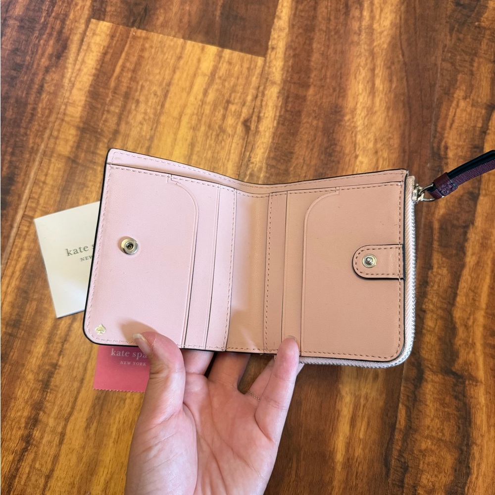 🌼BOGO🌼 Kate Spade Pink and Brown Key Card Holder with Dog Design - Picture 3 of 5